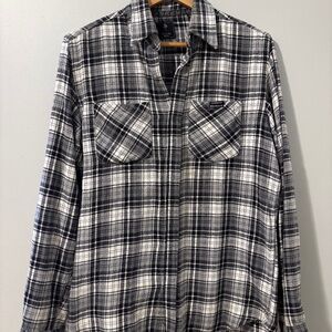 Red Dragon Plaid Flannel Shirt
